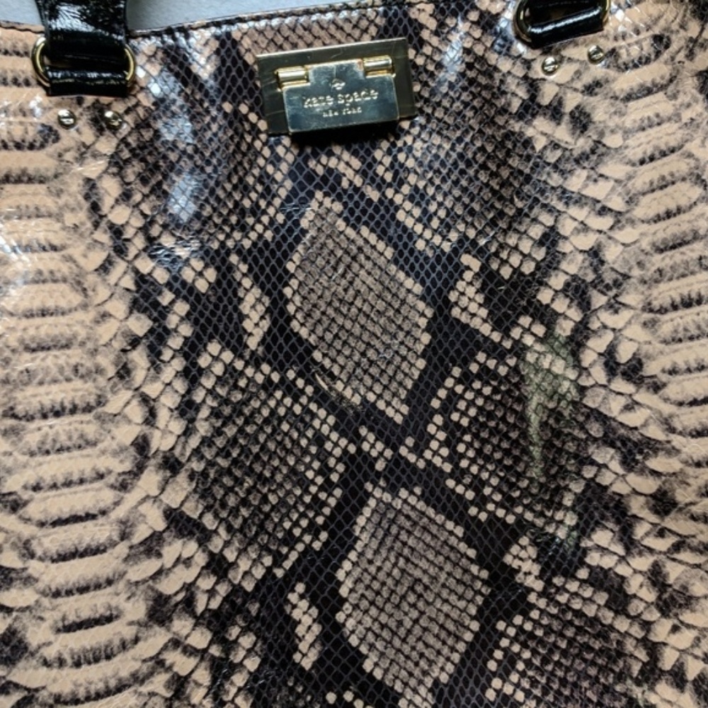 Kate Spade Millenium Park Pacey Python Tote - image 1